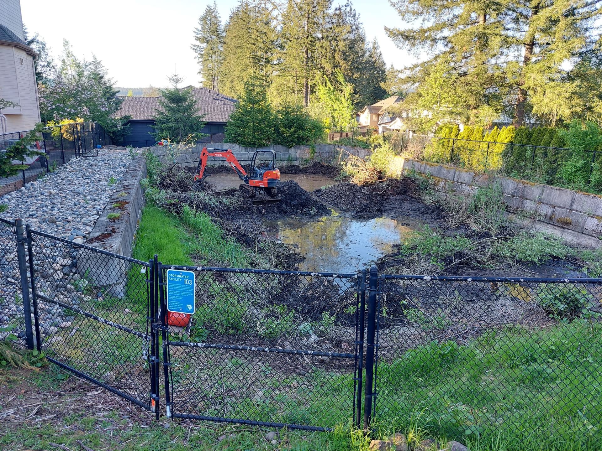 Drainage system construction