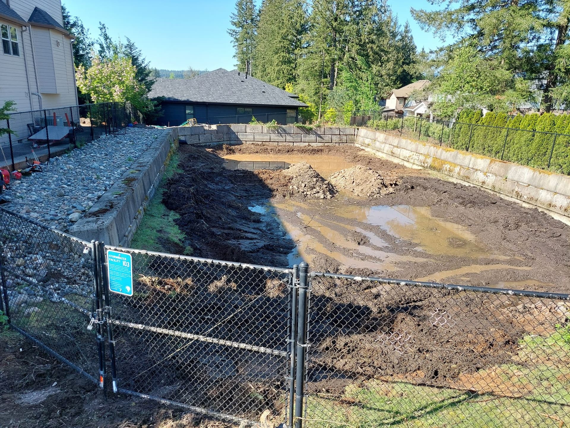 Final drainage system testing